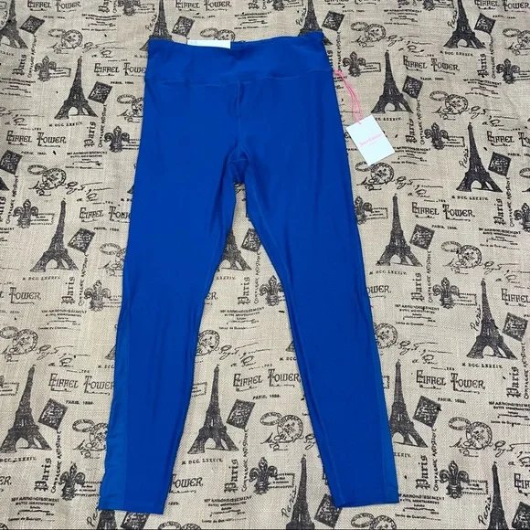 Juicy Couture NWT! Sport Moody Blue Mesh Inserts Essential Legging Size L - Picture 3 of 13